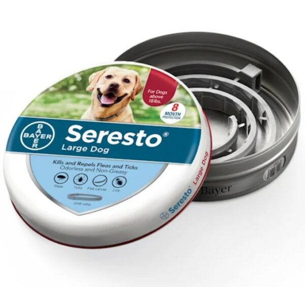 %% Bayer Seresto Flea and Tick Collar for Large Dogs, Over the 8 kg